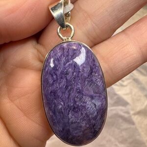Purple Charoite crystal Pendant